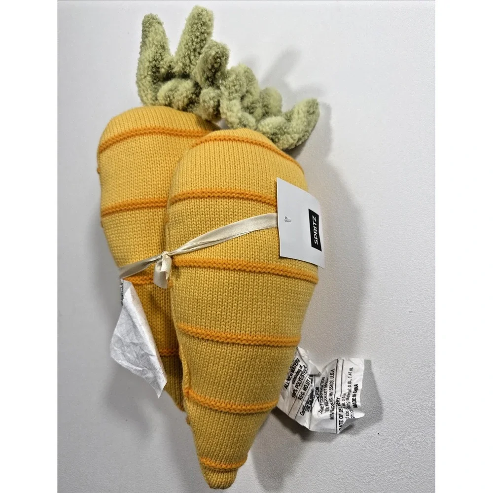 Easter 2026 Target Spritz 2pk Carrot Shaped Throw Pillow 11